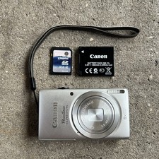 Canon PowerShot ELPH 115 IS 16.0MP Digital Camera Silver w/8x Zoom Bundle Tested