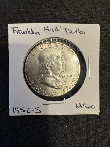 Franklin Half Dollar 1952S With Uncirculated Details