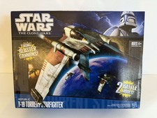 Star Wars The Clone Wars REPUBLIC V-19 TORRENT STARFIGHTER Hasbro 2010 NEW MIB