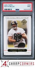 2005 TOPPS #424 HEATH MILLER RC STEELERS PSA 9