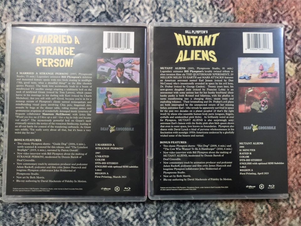 Bill Plympton: I Married a Strange Person! + Mutant Aliens — Blu-ray Like New - Image 2 of 4