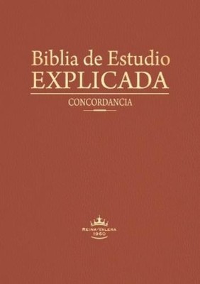 Biblia de Estudio Explicada (Piel Especial Marrón Claro) (Leather Bound)
