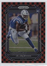 2022 Panini Prizm Rookies Black & Red Checker Prizm Jelani Woods #359 2s2