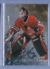 1998-99 ITG * Be A Player * Mark Fitzpatrick * Factory Signed * Card #182