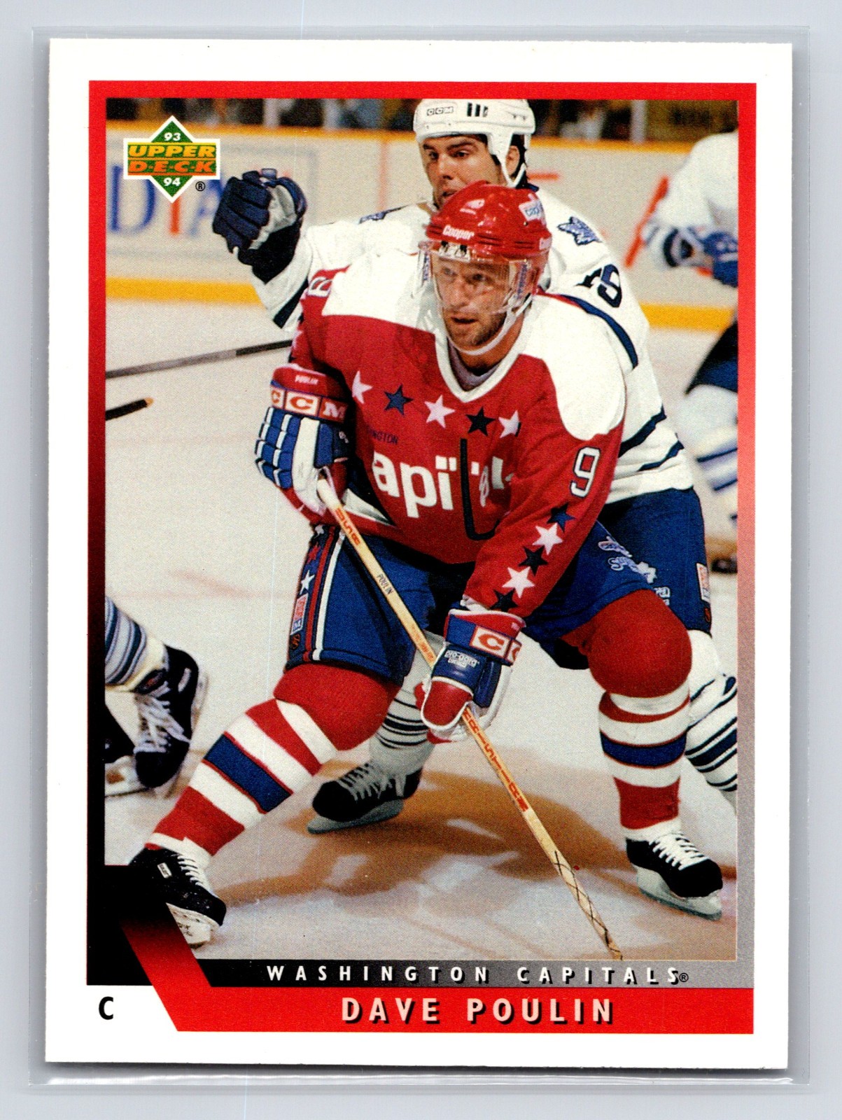 1993-94 Upper Deck - Dave Poulin #355 Washington Capitals Hockey Card