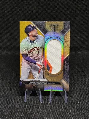 2017 Topps Triple Threads - Single Jumbo Relics George Springer #SJR-GSP Gold /9