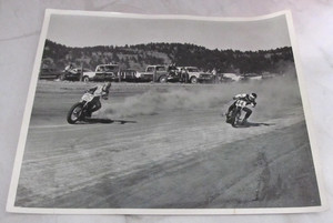 Vintage Motocross Motorcycle Race Photo 8" x 10" Cheyenne, Wyoming WY Turns
