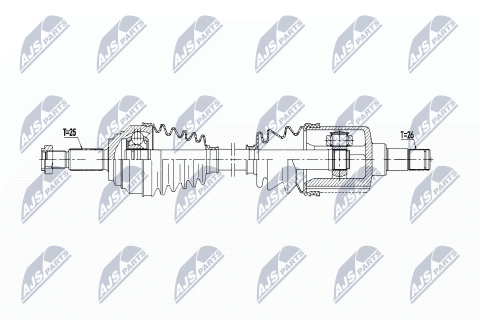 Driveshaft For Ford Fiesta 1.6St 13- /Left,Mtm/ - Image 2