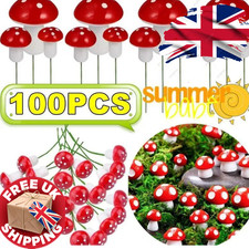 10PCS Mini Artificial Mushroom Decorations