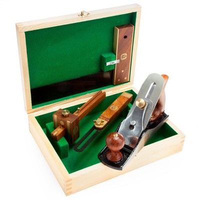 Spear & Jackson 4 Piece Carpenters Tool Set Bevel Gauge Square & Plane CT4PS