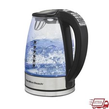 Temperature Control Glass Kettle 1500W Cordless Automatic Shutoff 6 Settings New