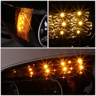 Sequential Signal] For 18-24 Freightliner Cascadia LED DRL Projector Headlights