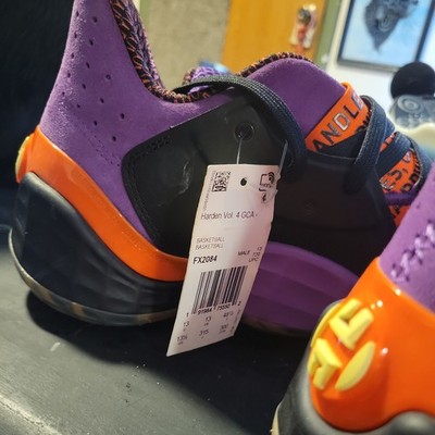 Adidas Harden Vol. 4 Purple Orange Basketball Shoes Mens Size 11 FX2084 adidas Harden Vol. 4 McDonald main image 4