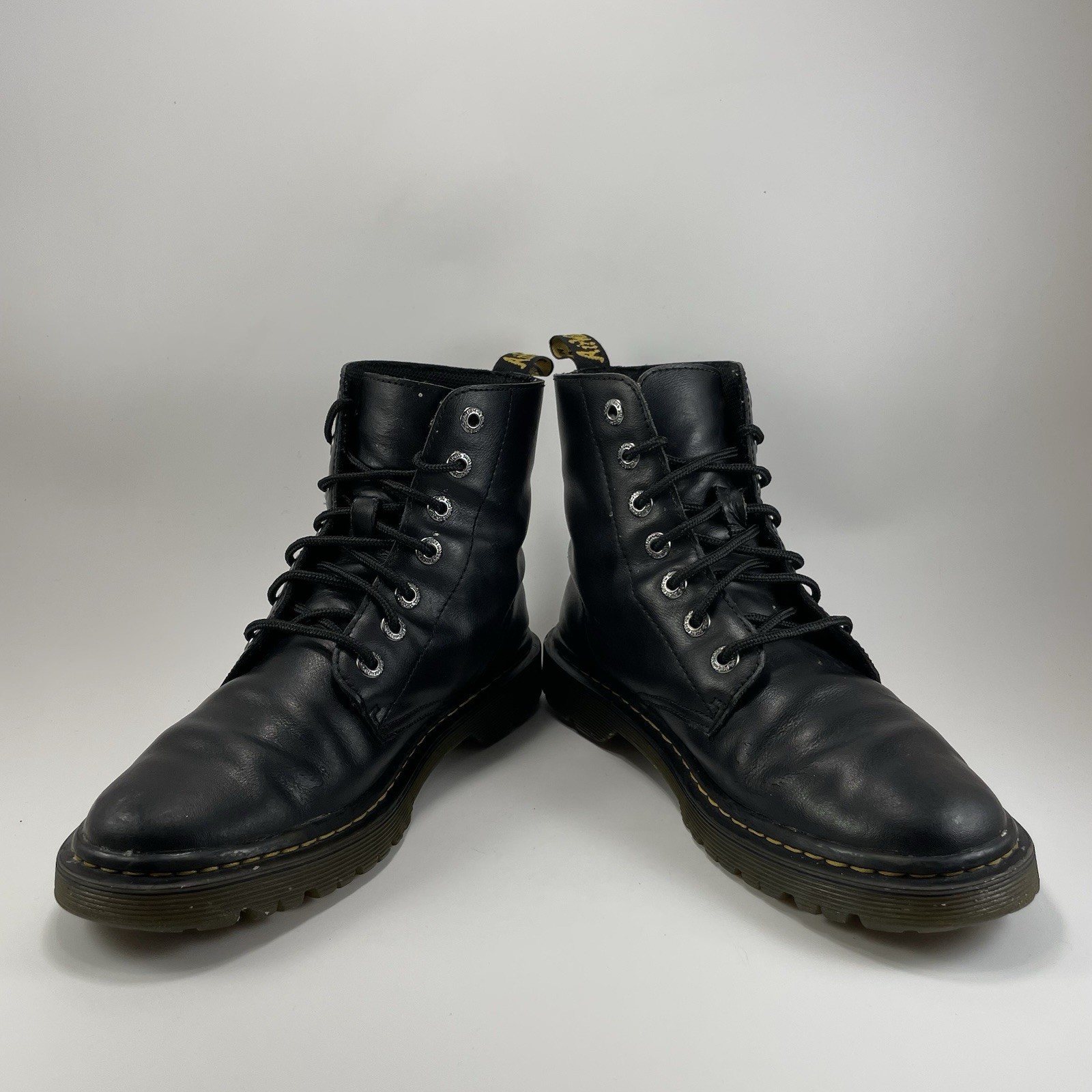 Dr. Doc Martens Luana Combat Boots Womens Size 9 Black Leather 7-Eye thumbnail 11