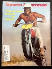 Sports Illustrated August 23, 1971 Steve McQueen Escapes On Motorcycle