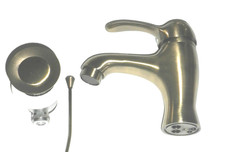 Waschbeckenarmatur Wasserhahn   Vintage Retro bronze altmessing