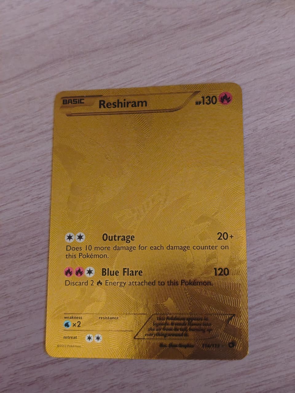 Pokemon TCG - Reshiram 114/113 - Legendary Treasure - English