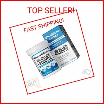 Physician's CHOICE 100 Billion Advanced Probiotic - 16 Strains + Organic Prebiot