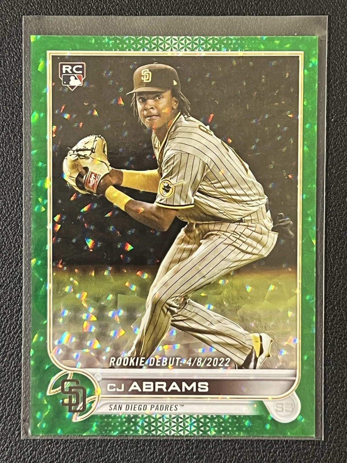 2022 Topps Update #US327 CJ Abrams Green Foil #/499 U