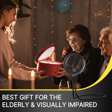 15X Hands Free Magnifying Glass Light 6 Modes 1200Mah Rechargeable Neck LED Low