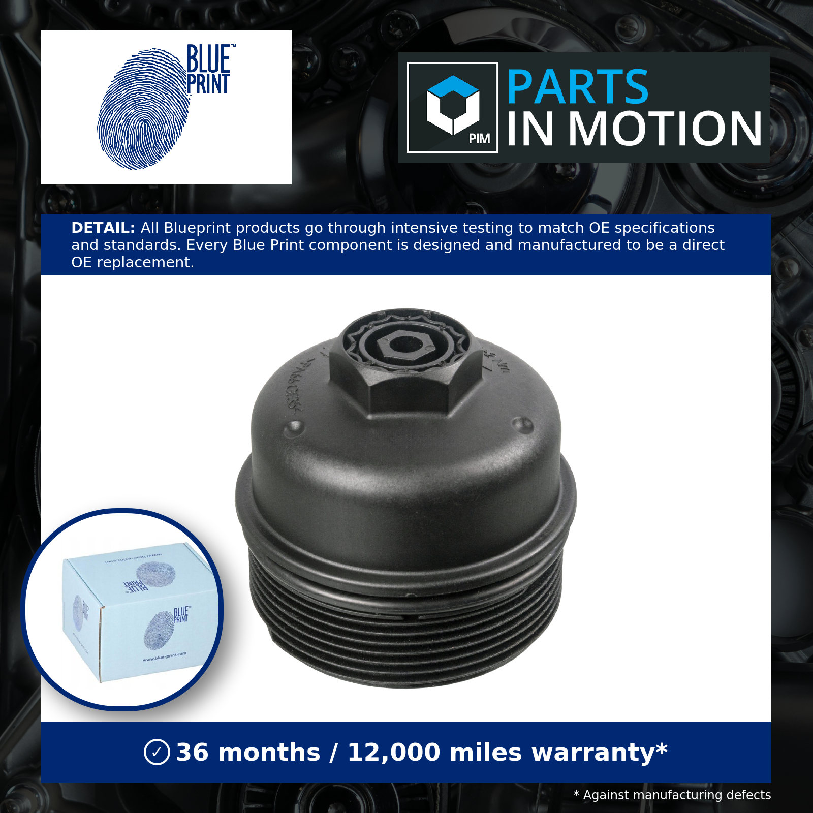 Fits BLUE PRINT ADBP990039 Cap, oil filter housing, Blue Print Solution - Image 2