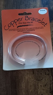 New Copper Therapy Arthritic And Rheumatic Pain Relief Bracelet One Size