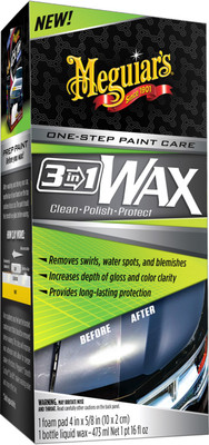Meguiar's G191016EU One-Step Paint Care 3 In 1 Wax Clean Autowachs Politur 473ml