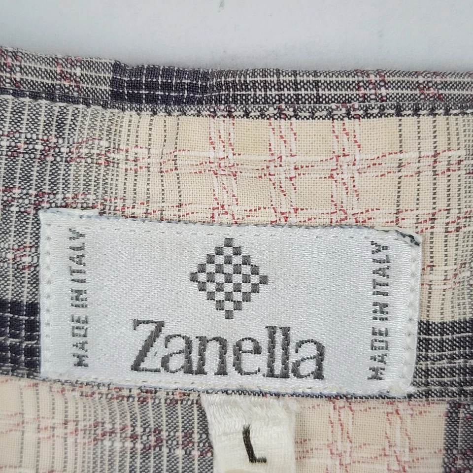 Camisa Zanella Para Hombre Grande Multi Cuadros L/S Abotonada Foto 3 de 4