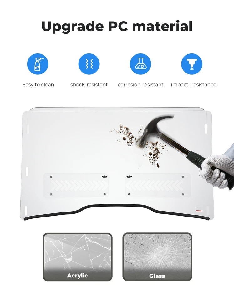 PC parabrisas delantero ventilado 2 en 1 para John Deere Gator XUV 550/560E/590i E M S4 Foto 4 de 4