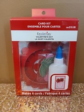 NEW - Recollections Valentine's Day Card Kit Makes 4 Cards