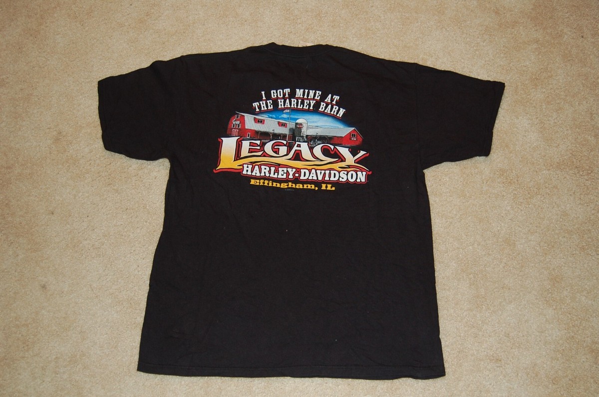 Harley-Davidson Motorcycles Men T-Shirt XL Black Legacy Effingham