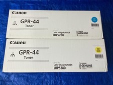 NEW Lot of 2, Genuine Canon GPR-44 C/Y Toner Cartridge 2661B009 2659B005