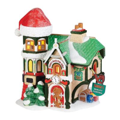 Dept 56 SANTA'S NORTH POLE OFFICE #4036540 NRFB Village check & double check *