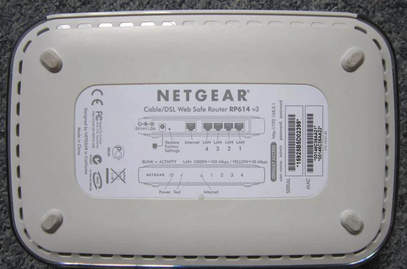 NETGEAR ROUTER RP614 v3 Firewall Spy+NAT integrierter Switch 5 Ports weiß OVP - Bild 2 von 4