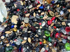 vintage jewelry making lot rhinestones craft cabachons 1/2 pound mixed antique