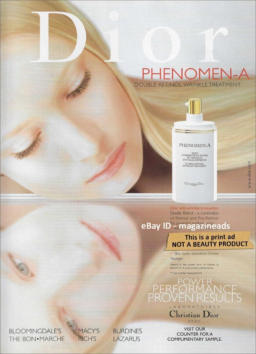 vintage DIOR Beauté 1 Page IMPRIMÉ AD 1999 HANNA THORN belle femme