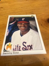 Sammy Sosa Rookie Baseball Card And Sammy Sosa 1996 Pinnacle Summit Card
