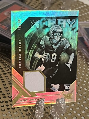 2020 Panini XR /75 Joe Burrow X-ray Rookie Card Jersey Patch Relic RC ONLY 75!!
