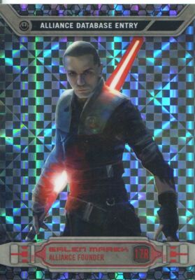 Star Wars Chrome Perspectives X-Fractor [99] Parallel Base #17R Galen Marek