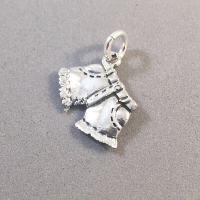 .925 Sterling Silver 3-D CUT OFF SHORTS CHARM Clothes Fashion Jean NEW 925 DU02