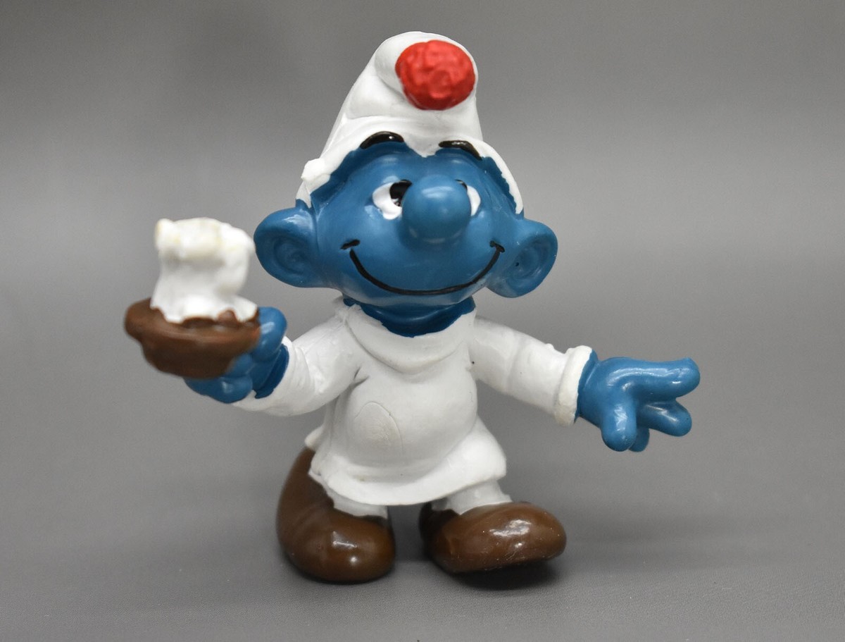 Smurfs Candle Smurf Vintage PVC Figure Peyo Schleich 1979 | eBay