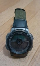 Casio World Time Illuminator 3264 100M WR Mens Wrist Watch Water Resistance