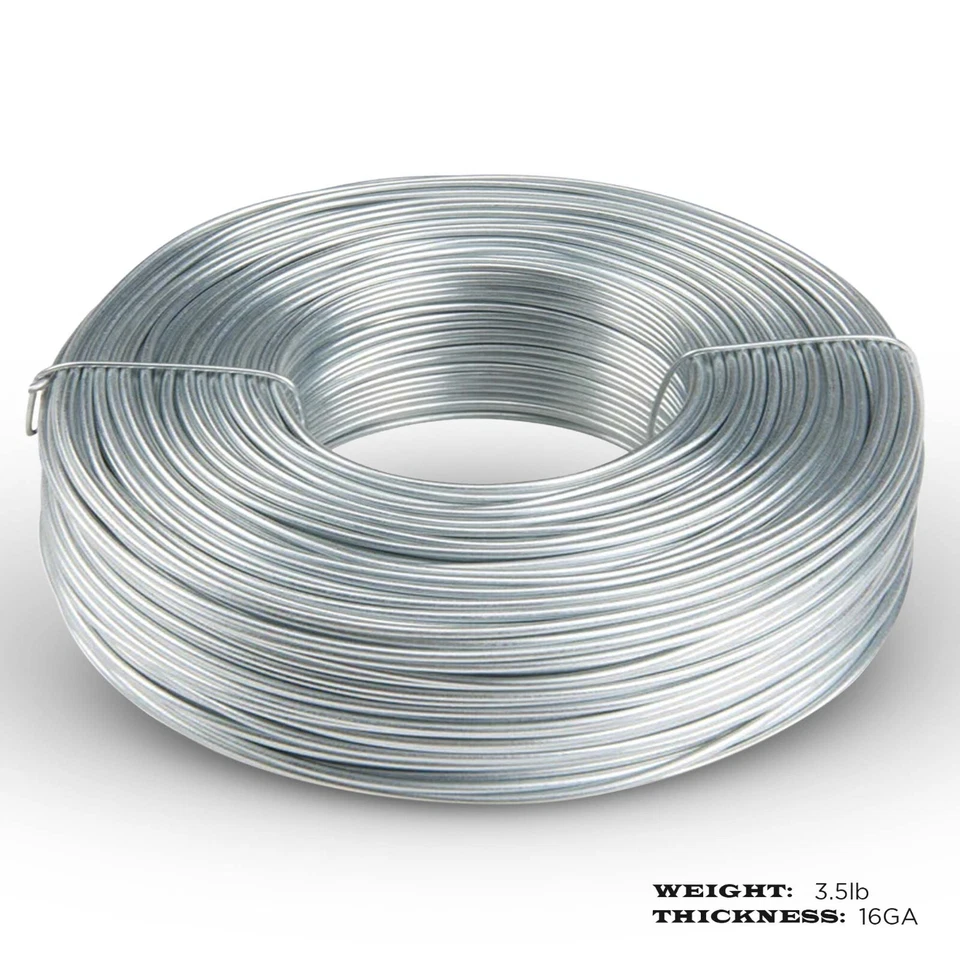 Galvanized Tie Wire, 16 Gage Soft Annealed, 3.5lb Rolls 1 - 100 Qty SIMBA STEEL