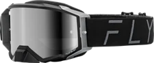 FLY Racing - 37-51908 - ZONE PRO GOGGLE BLACK/GREY W/ BLACK MIRROR/SMOKE LENS