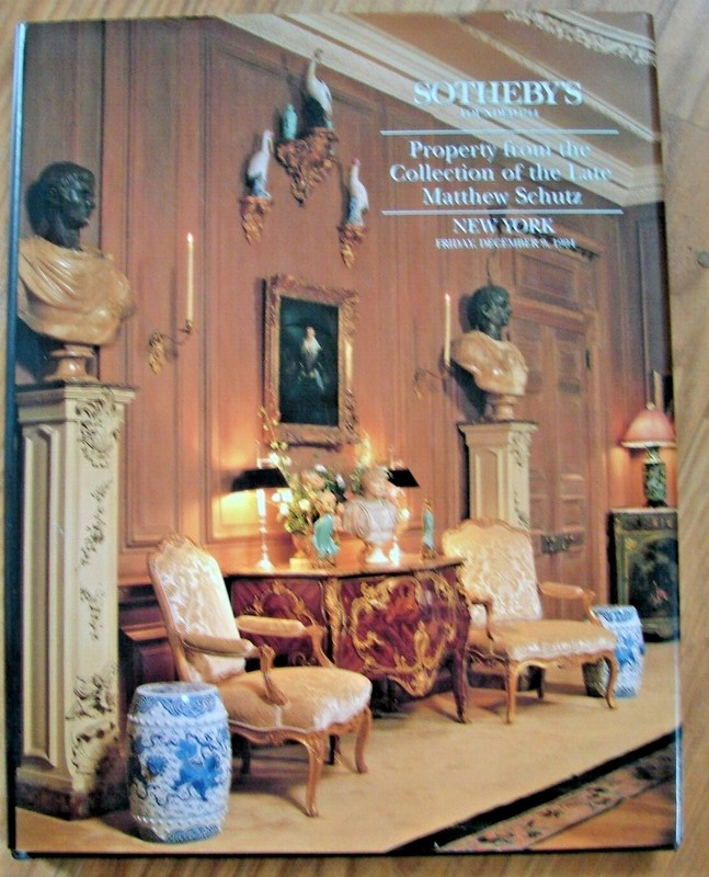 Sotheby New York December 9, 1994 Property the Collection of Matthew Schutz 