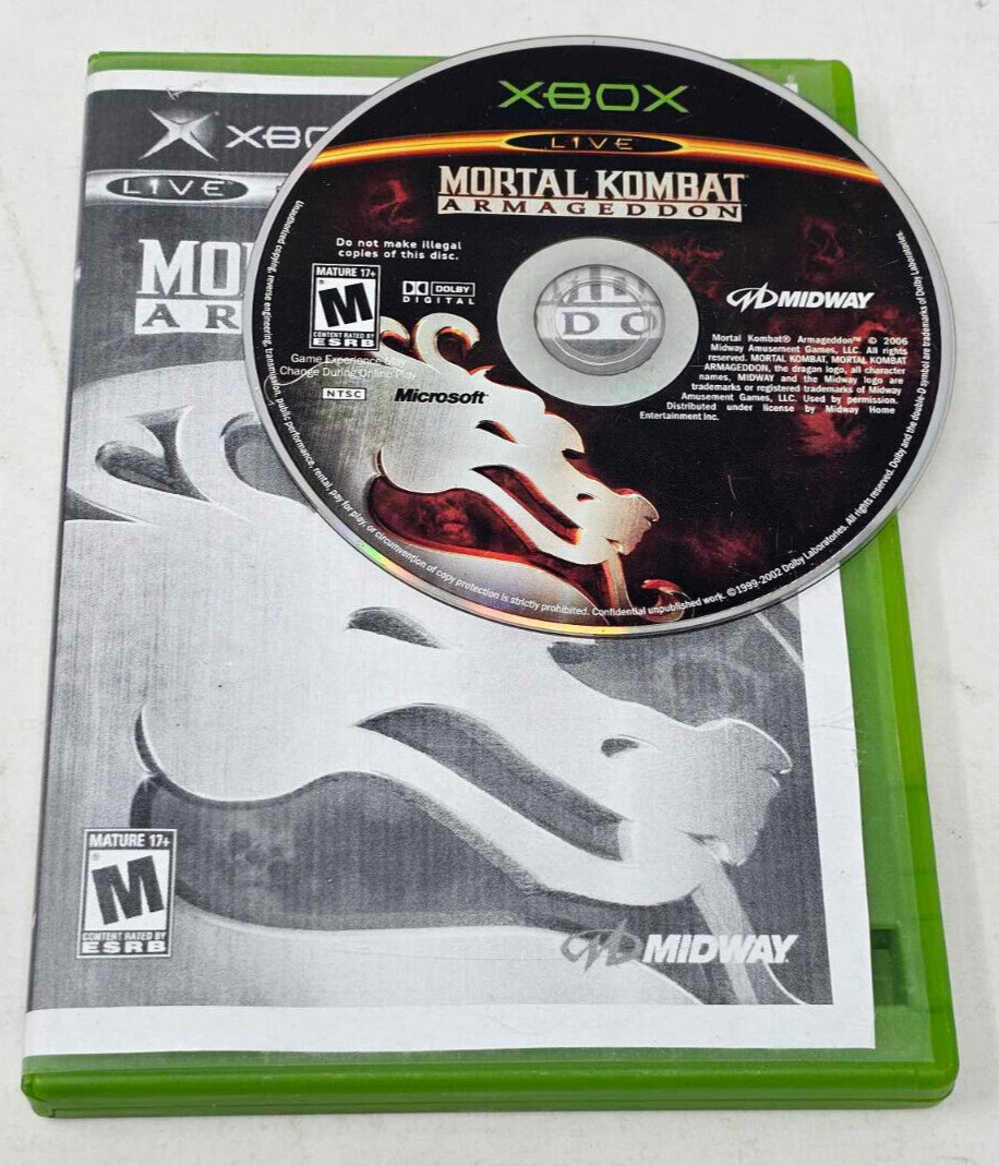 Xbox Mortal Kombat: Armageddon *Solo disco*Probado*Envío gratuito*