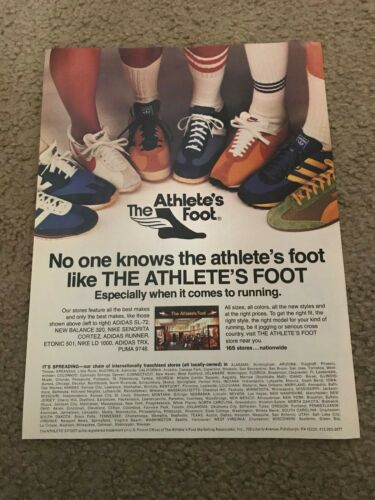 1977 NIKE SENORITA CORTEZ LD 1000 Running Shoes Poster Print Ad ADIDAS SL72 PUMA - Afbeelding 1 van 1