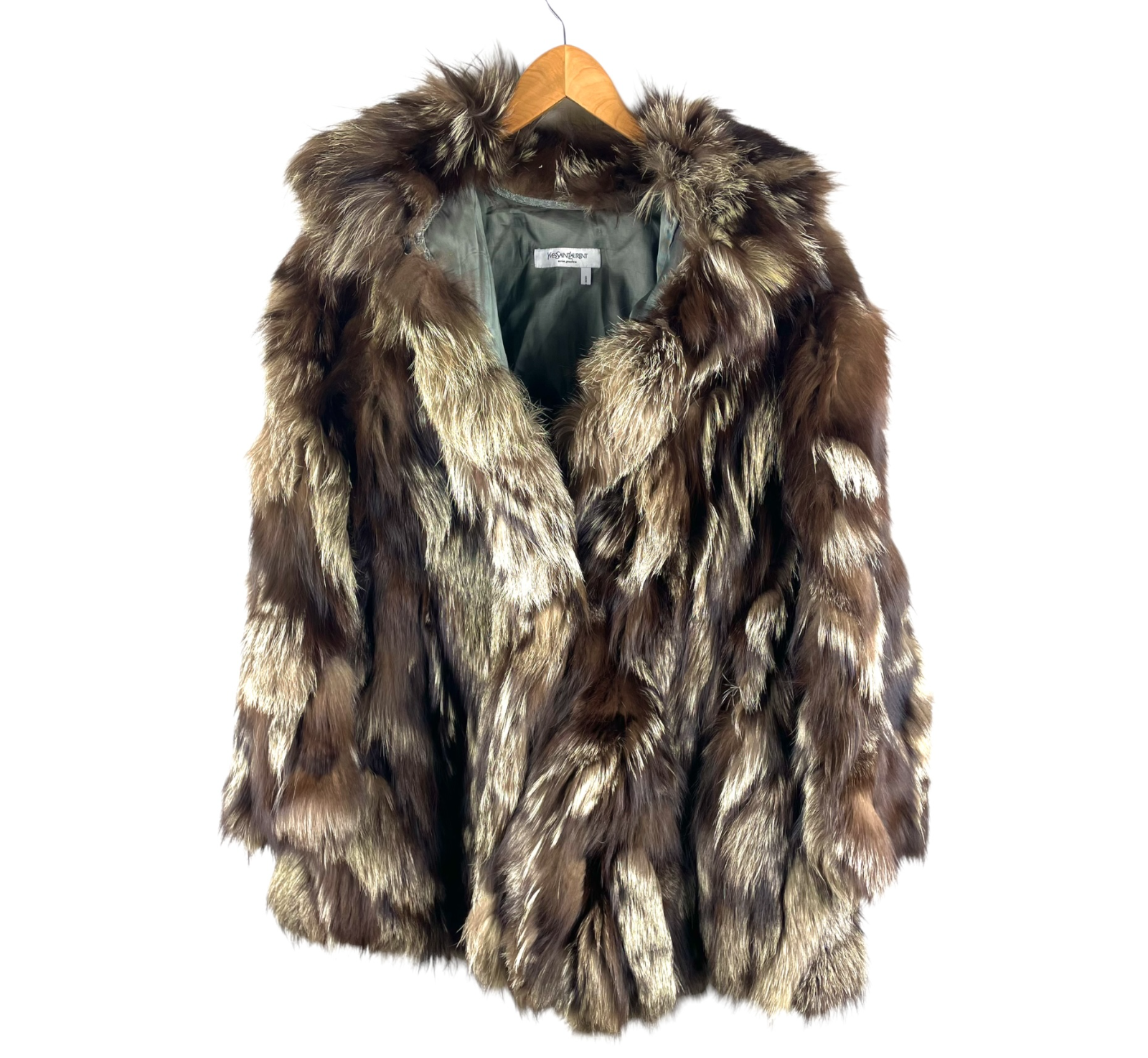 Giacca cappotto pelliccia Yves Saint Laurent vintage. Taglia L (donna) M (uomo)