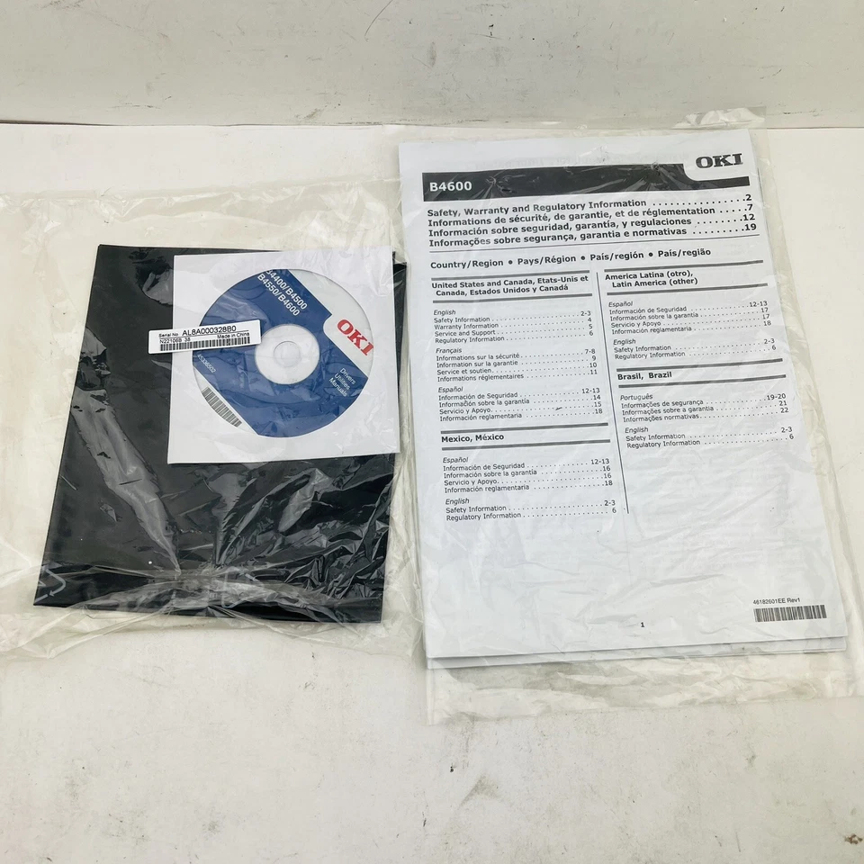 Untested OKI B4600 Digital LED Monochrome Printer White In Box - Image 3 of 4