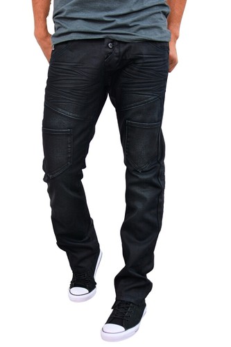 Mens biker Slim Skinny fit jeans 